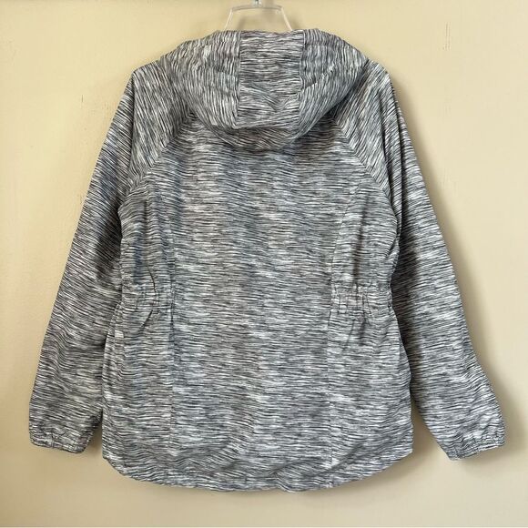 New Balance Women’s Water Resistance Windbreaker Jacket Gray Hoodie Size XL - Picture 5 of 16